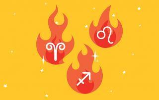 Segni Fuoco Zodiaco Oroscopo Ariete Leone Sagittario